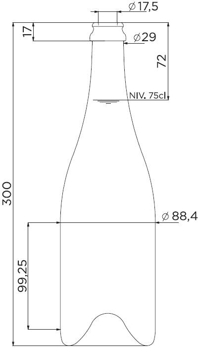 02. CHAMPENOISE STANDARD 75CL plan
